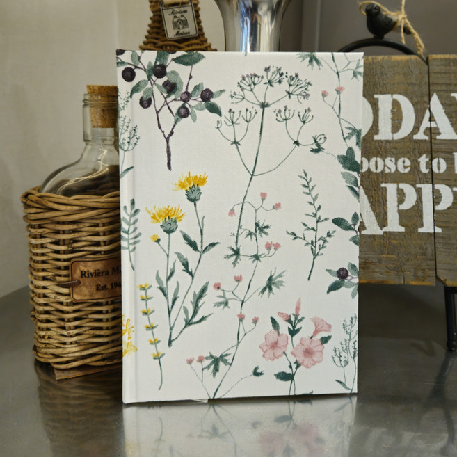 스페셜라이프 노트 일기장 A5 예쁜 꽃무늬, 1개, 화이트