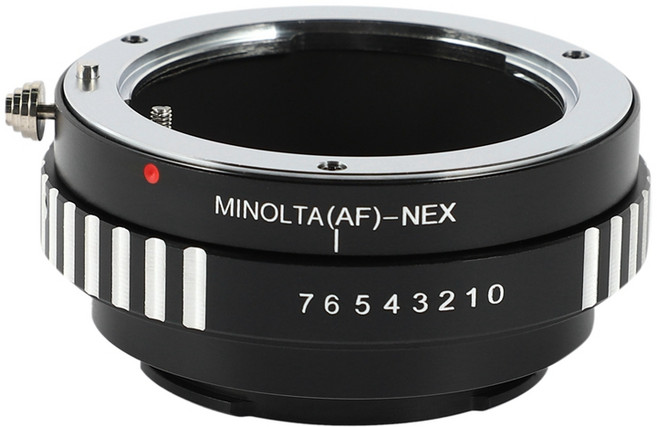 Sony Minolta Maf AF 렌즈 소니 E 마운트 NEX-3 NEX-5 카메라 DC111 용 어댑터, 하나, 검은 색, 1개