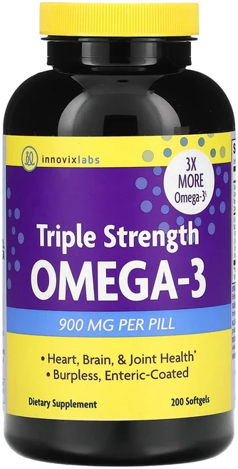InnovixLabs 트리플 스트렝스 오메가3 900mg 소프트젤 200정, InnovixLabs트리플스트렝스오메가3900mg소프트, 1개 - 쿠팡