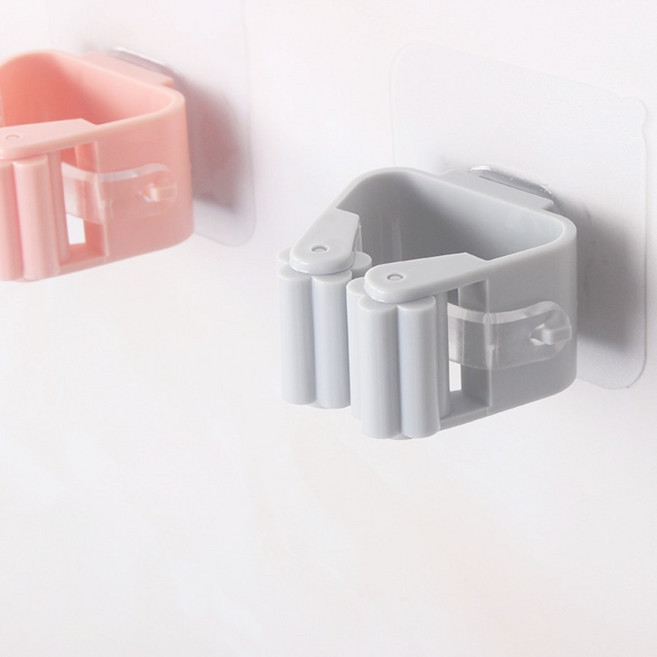 봉걸이 접착식 무타공, 화이트, 1개