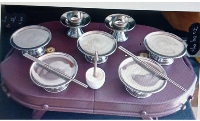 휴대용 물푸레 원목제기13p 세트 가방 산소에서 간단한 성묘에, B휴대용스텐14P, 1개