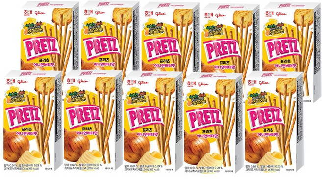 해태 프리츠 어니언버터맛, 10개, 34g