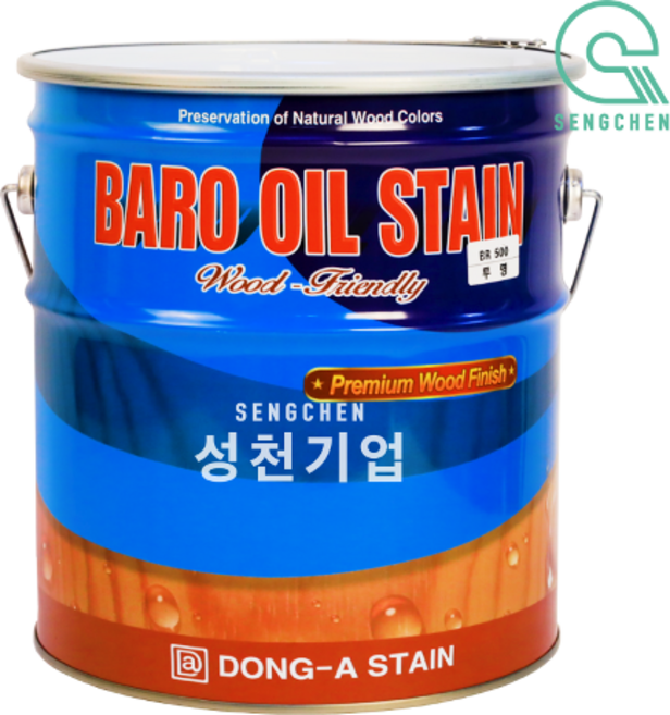 동아스테인 바로 오일스테인(16L) (1Can) 투명(BR-500), 1개