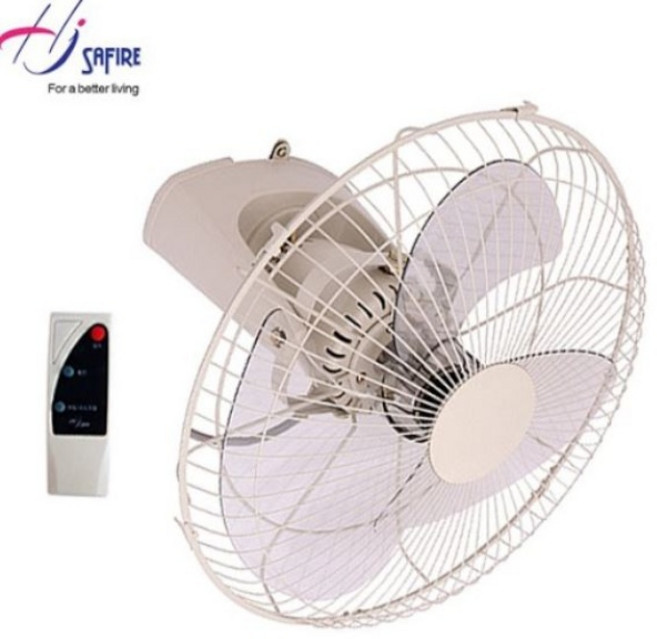 홍진테크사파이어 천장형 업소용 벽걸이 선풍기 + 리모컨 세트 HJ-TO160R