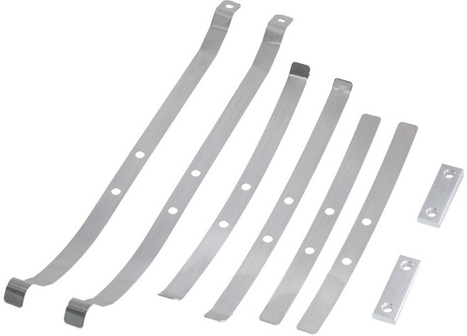 MN1/12 MN82 LC79 1/12 RC 자동차 업그레이드 리어 액슬 고정 부품 리어 쇼크 업소버 스프링 스틸 플레이트, Silver, 1개