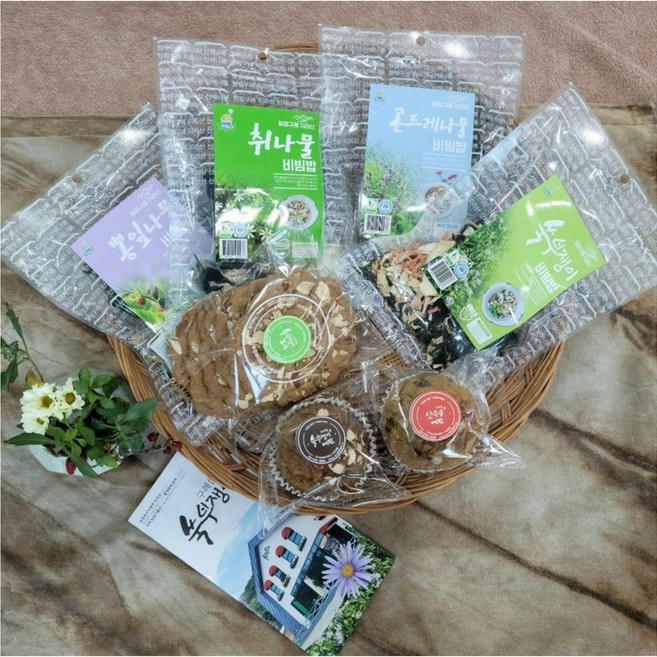 구례삼촌 종합선물세트 1호 (머핀 쿠키 나물비빔밥), 1세트
