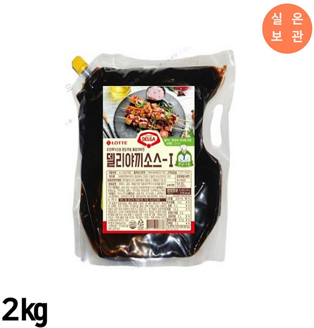 롯데 델가 델리야끼소스 -1 파우치 2kg / 데리야끼소스 실온 대용량, 1개