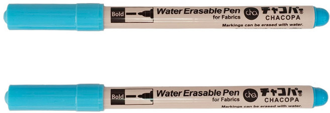 일제 차코 수성펜 기화펜 수용성펜 물펜 바보펜 사라지는펜 4종, F1블루, 2개