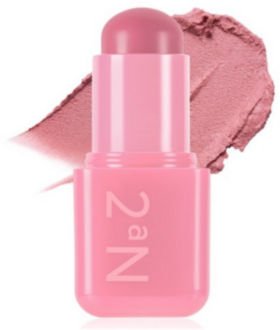 2aN 포켓 코튼 블러링 스틱 6color, 1개, 허그핑크