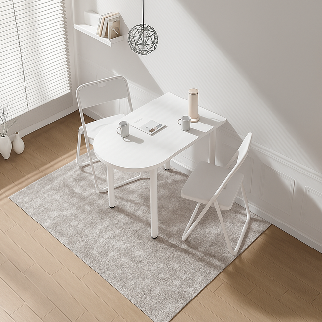 미니 식탁 테이블 보조책상, 화이트