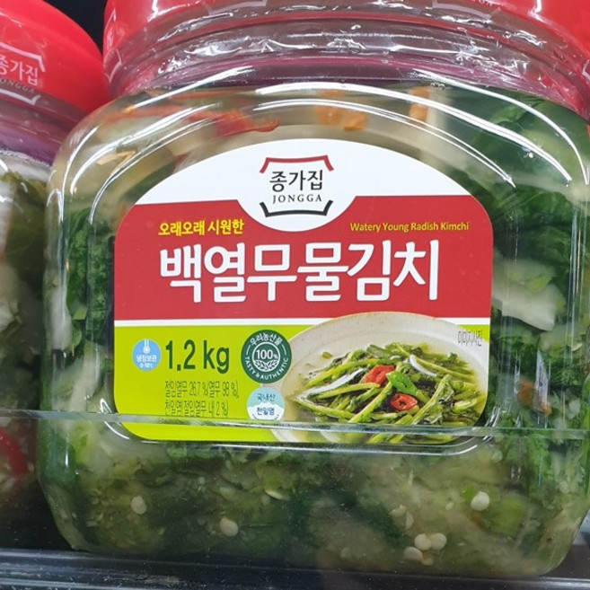 종가집 백열무 물김치, 1.2kg, 2개