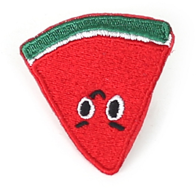 수박와펜[1326]/ 가방 뱃지 의류 소품 꾸미기 리폼 포인트 빈티지 브로치, 1개