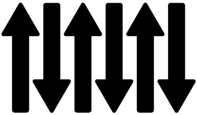 오피스왕국 화살표 스티커 바닥 스티커 arrow103, 블랙