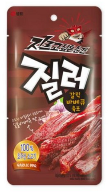 샘표 육포 질러 갈릭바베큐육포, 70g, 6개
