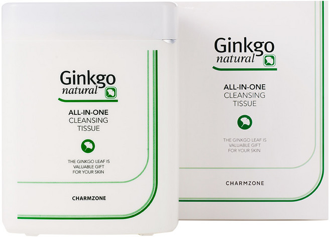 참존 징코 내츄럴 올인원 클렌징 티슈, 110매입, 1개