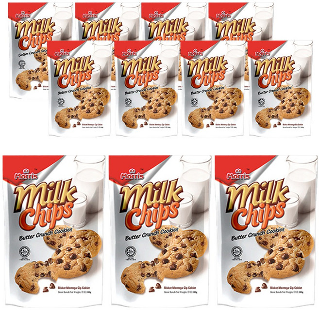 모리스 밀크칩 버터 크런치 쿠키 11개(100gx11개) 초코칩과자, 11개, 100g
