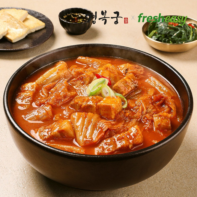 [프레시지] 경복궁 돼지고기 김치찌개 밀키트 냉동 600g, 6, 6개