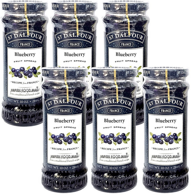 샹달프 블루베리잼, 284g, 6개