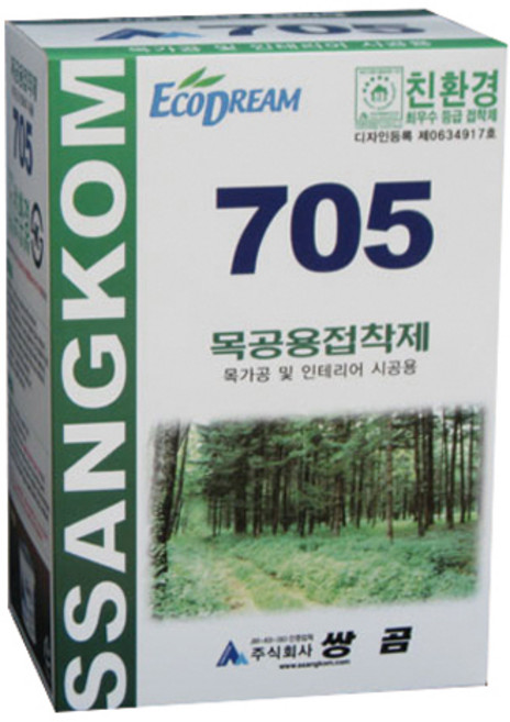 쌍곰 수성접착제 705 800g 목공용 1개