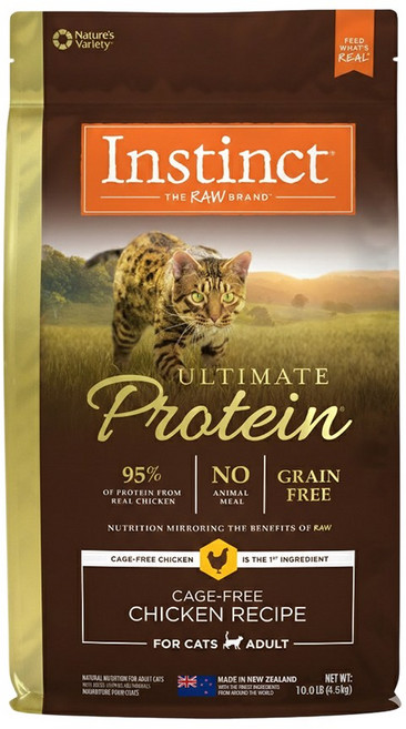 인스팅트 생식본능 얼티밋 프로틴 치킨 캣 키블 뉴질랜드산 고양이사료, 닭, 4.5kg, 1개