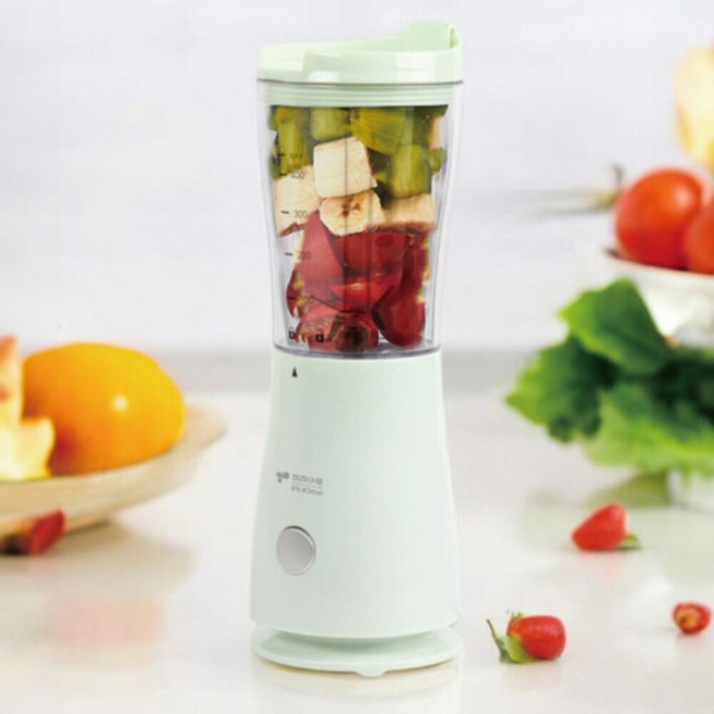 키친아트 원터치 믹서기 4중 칼날 미니 블랜더 과일 야채 CCA주스 분쇄기