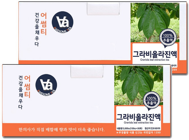 중저온추출 16시간 그라비올라 즙 진액, 100ml, 60개