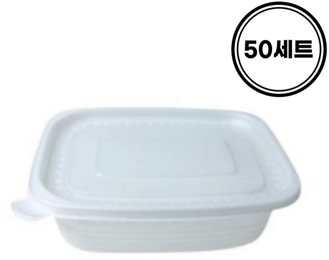 국내생산 업소용 죽용기 죽포장 용기 일회용 밀폐 죽통 소, 1세트, 50개