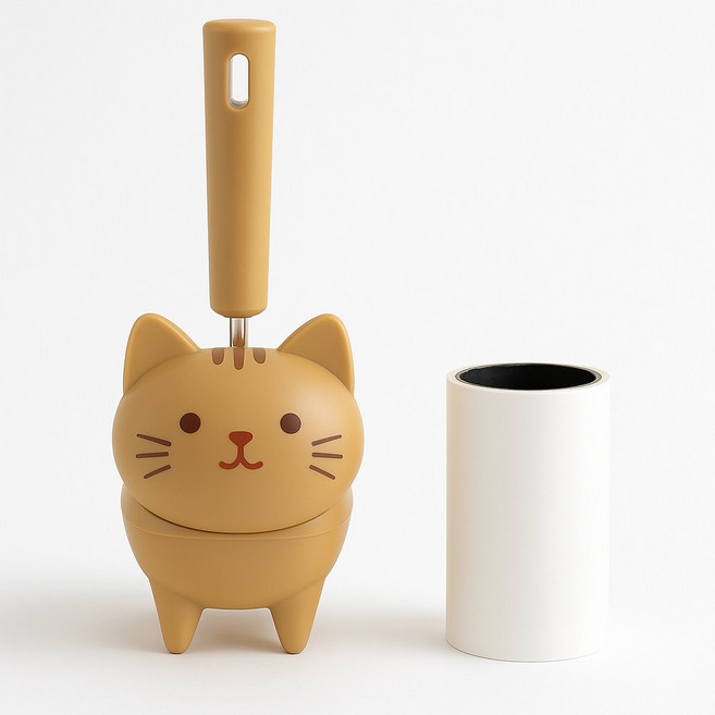 돌돌이 거치대 스탠드 보관함 롤테이프 리필, 브라운, 1개