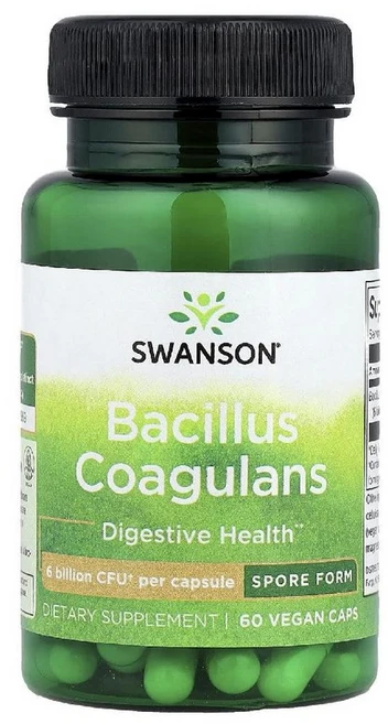 스완슨 바실러스 코아귤런스 60억 CFU Bacillus Coagulans 베지캡슐 60정, 1개 - 쿠팡