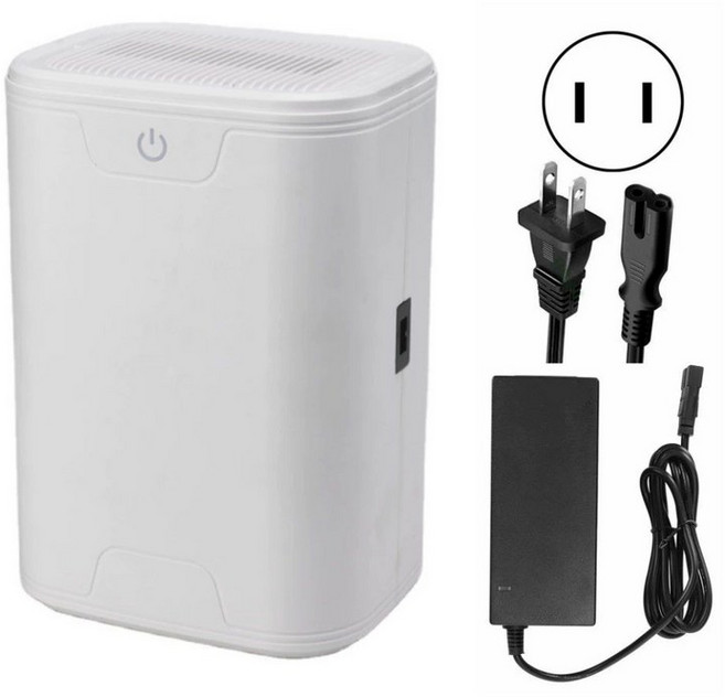 차량용제습기 USB 원룸 캠핑용 자동차 옷방 습기제거 자취방 휴대용 저소음, 화이트 12V 국표 미국