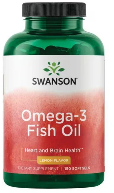 스완슨 오메가3 피쉬오일 레몬맛 소프트젤, 1개, 150정 - 쿠팡