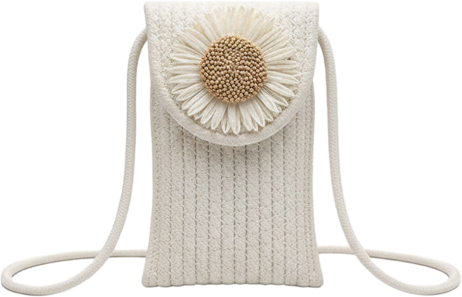 에시로 썬플라워 핸드폰 가방 크로스백 미니 핸드백