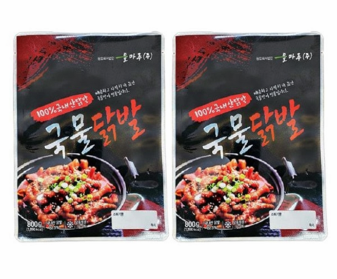 들마루 국물닭발 800g(국내산), 800g, 2개