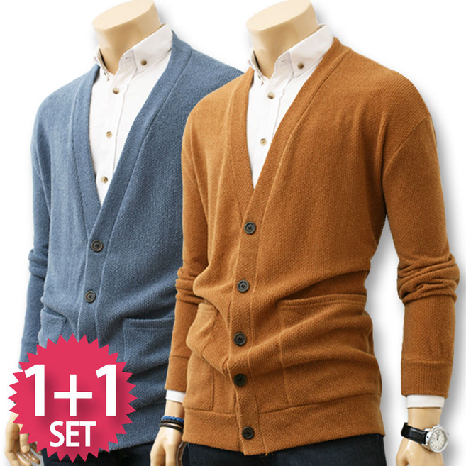 블루포스 톰비언 가디건 1+1세트 [2장 묶음] 니트 [국내생산]