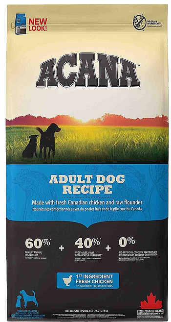 ACANA 愛肯拿 潔牙成犬無穀 乾飼料, 新鮮雞肉 + 火雞肉, 17000g, 1袋