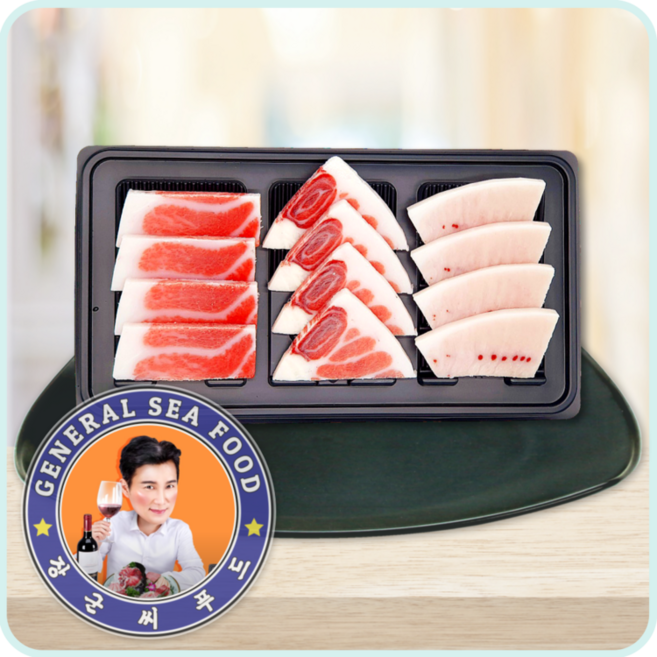 장군씨푸드 최고급 냉동 슬라이스 참치회 혼술참치 4번 (12ps), 1개, 150g