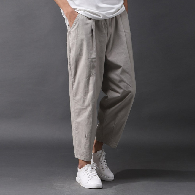 후앙스 와이드핏 린넨 스판 벌룬 밴딩 팬츠 FHCP-3829