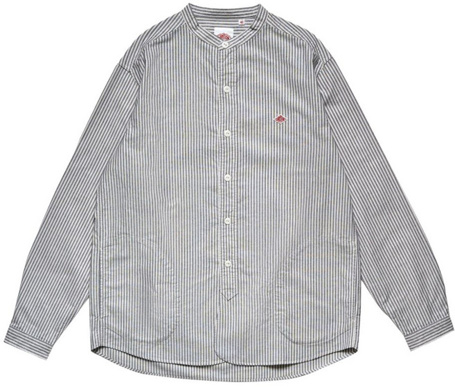 단톤 스트라이프 패턴 셔츠