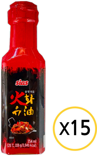 [퀴클리몰] 시아스 화유 불맛기름 254ml x 15개