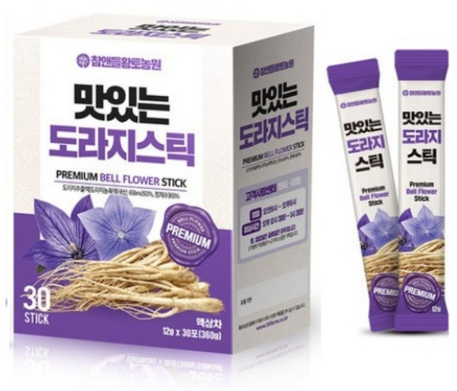 도라지 스틱형 30포 사양벌꿀 농축액 즙, 1, 12g