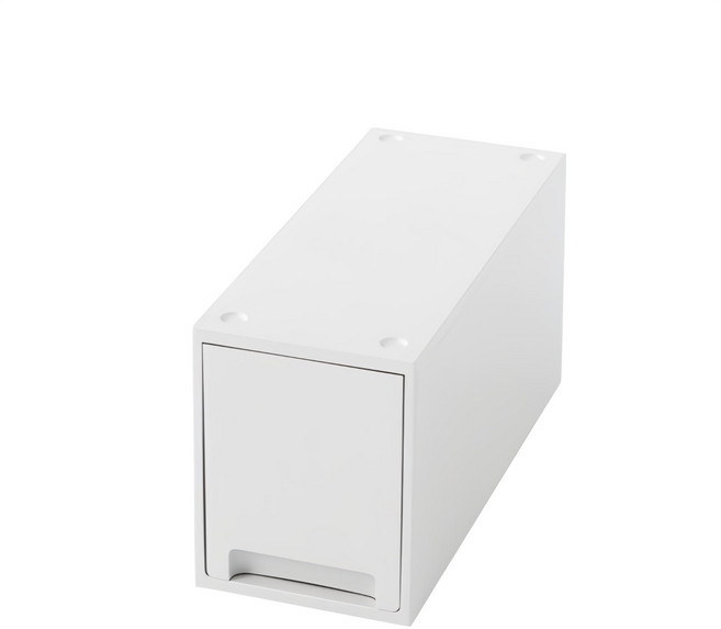 위즈홈 적층형 틈새수납장 슬림 1단, 화이트