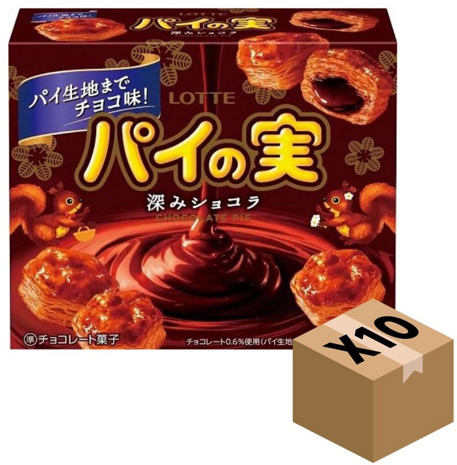 롯데 파이노미 파이의 열매 딥 쇼콜라맛, 69g, 10개