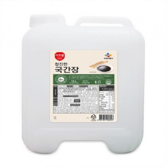 이츠웰 참진한국간장, 1개, 14L