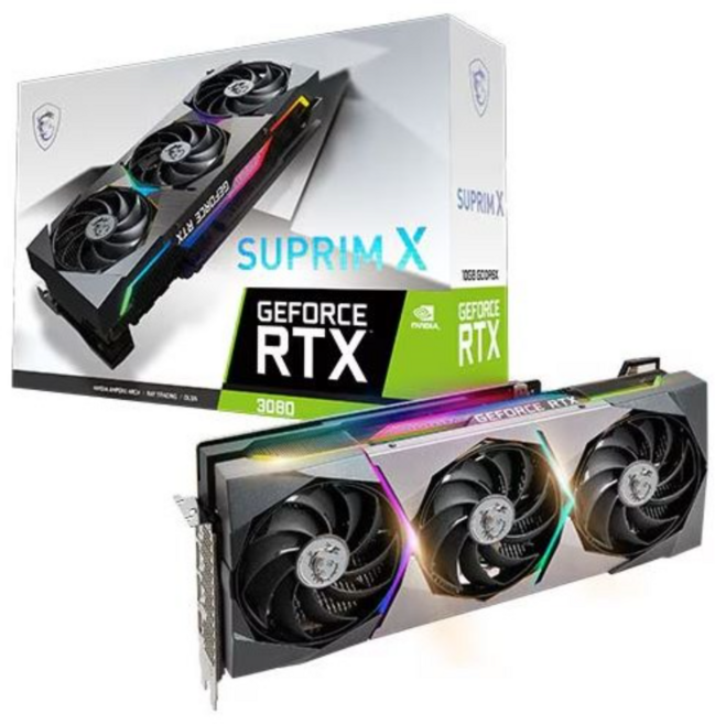 [리퍼] MSI 지포스 RTX 3080 슈프림 X D6X 10GB 트라이프로져2S