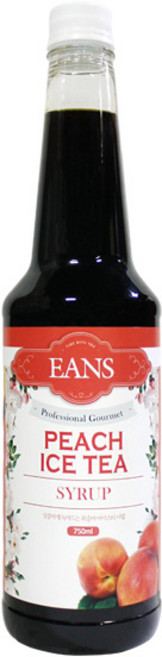 이안스 복숭아 아이스티 시럽 750ml, 1개