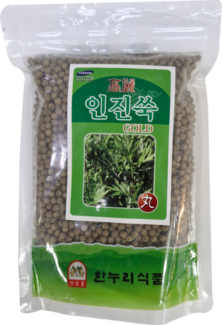 금산 한누리식품 인진쑥환 골드(지퍼백), 300g, 5개