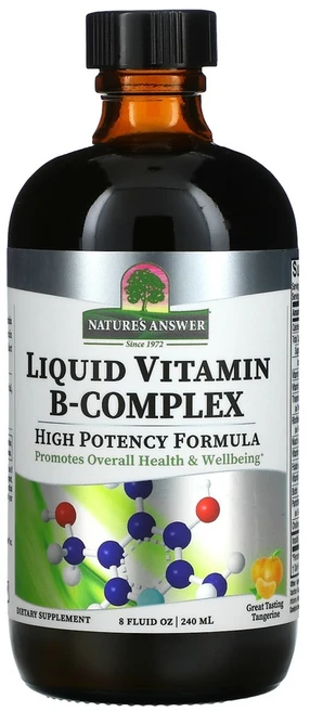 네이쳐스엔서 액상 비타민B-복합체 맛있는 귤 맛 240ml (8fl oz) 1개 - 쿠팡