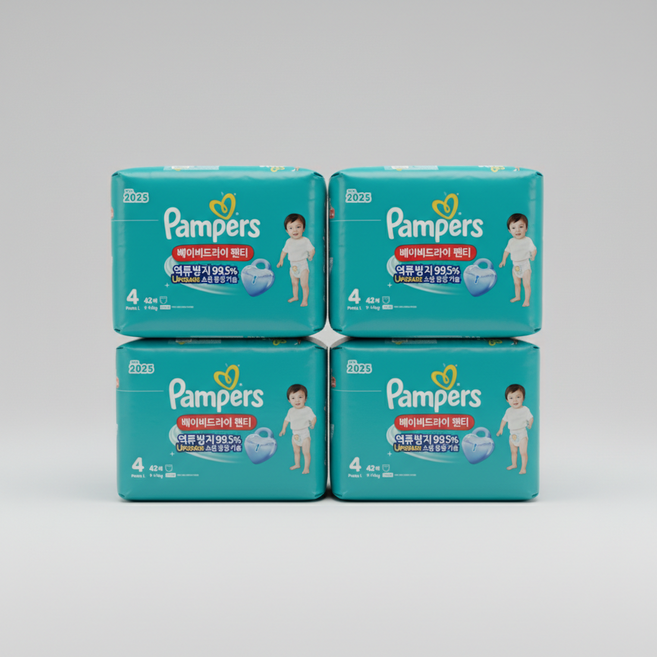 팸퍼스 2025 베이비드라이 팬티형 4단계 168매