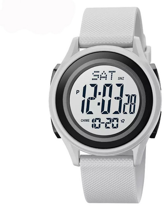 LABTIMES 남여공용 스포츠 PU 스트랩밴드 전자 우레탄 손목시계