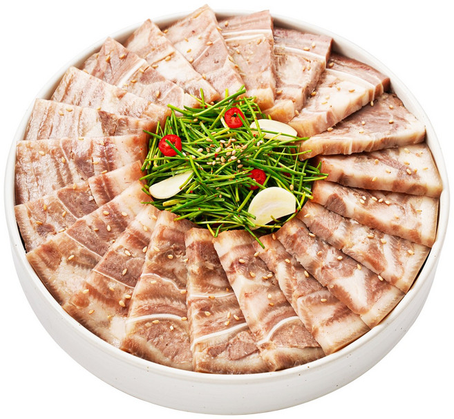 쫄깃쫄깃 담백한 편육 새우젓포함 안주 야식 혼술 간편식 대경푸드빌, 265g, 1개